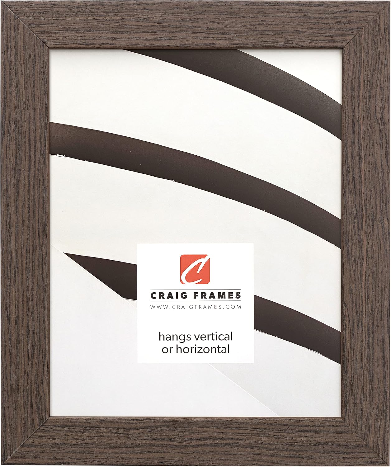 Craig Frames Farmhouse Essentials Picture Frame, 10 x 13 Inch, Mocha Brown