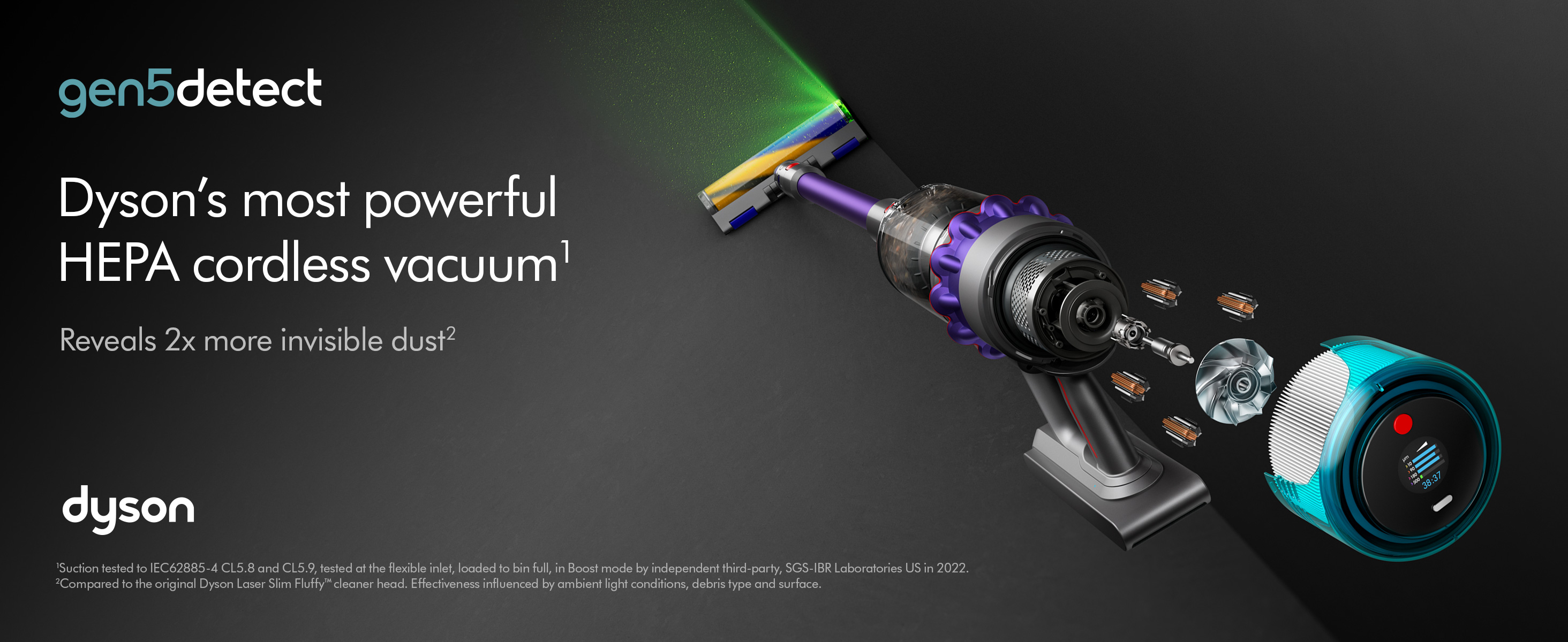 Dyson Gen5 Detect Absolute Cordless Vacuum Cleaner (Prussian Blue