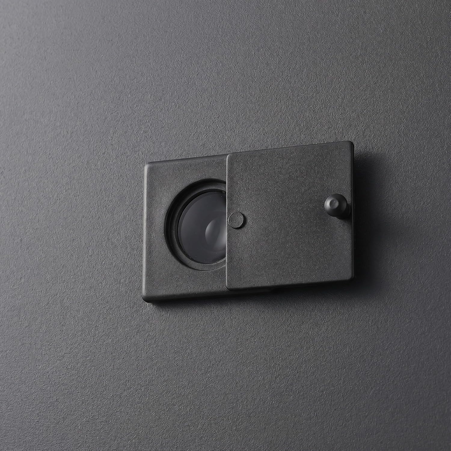 Copper Door Viewer Peephole Cover for Metal Door with Privacy Protection and Simple Installation, Black Peep Hole Cover for Home Entryway Use, Inner Diameter 0.63 Inch
