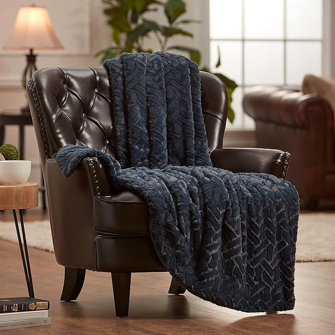 Chanasya Premium Soft Cloud Faux Fur Throw Blanket - Plush, Soft Sherpa & Minky Blanket - 50