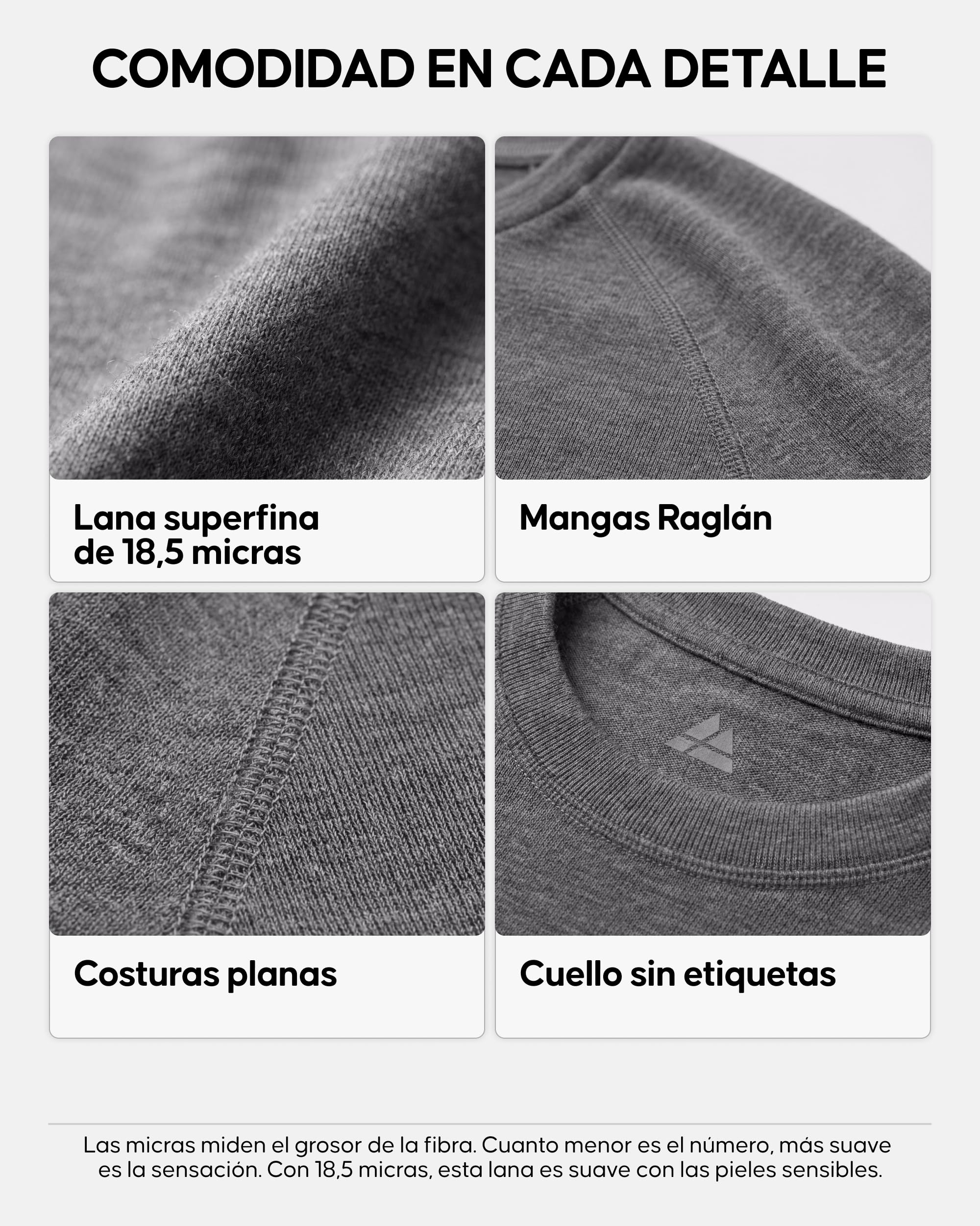 DANISH ENDURANCE Camiseta Térmica Lana Merino Hombre Dark Azul Marino 2XL | Camiseta Térmica de Lana Merino 180g/m², Cálida y Transpirable con Ajuste Ergonómico, para Senderismo, Esquí y Uso en Casa