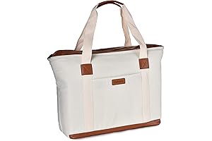 Ultimate Picnic Tote: Masirs Insulated Canvas Grocery Bag for Seamless Adventures