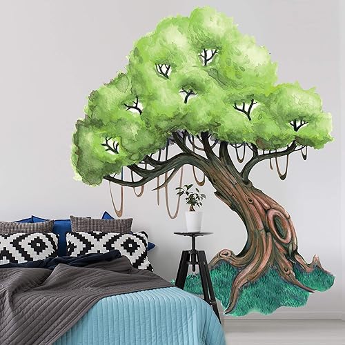 Miniatura 2 de Kit de mural de acuarela de árbol de roble nudoso por Chromantics