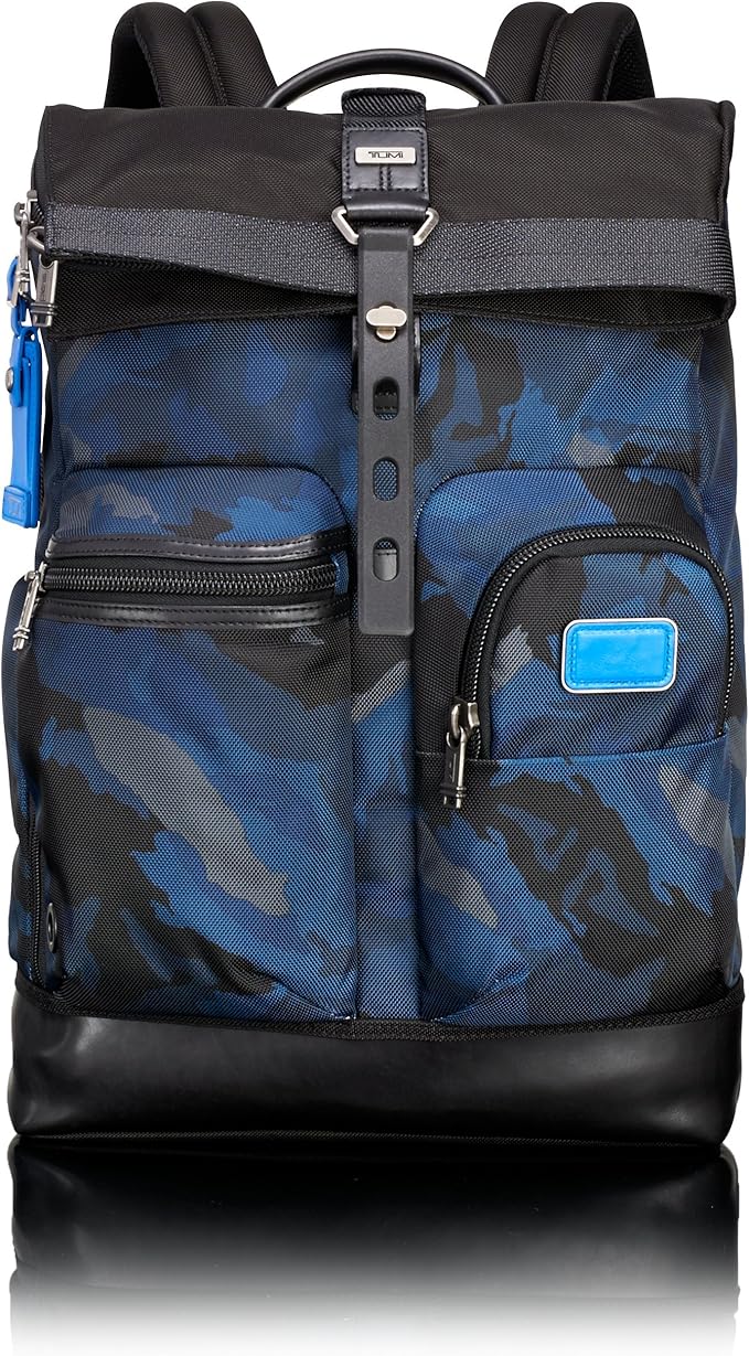 tumi blue camo backpack