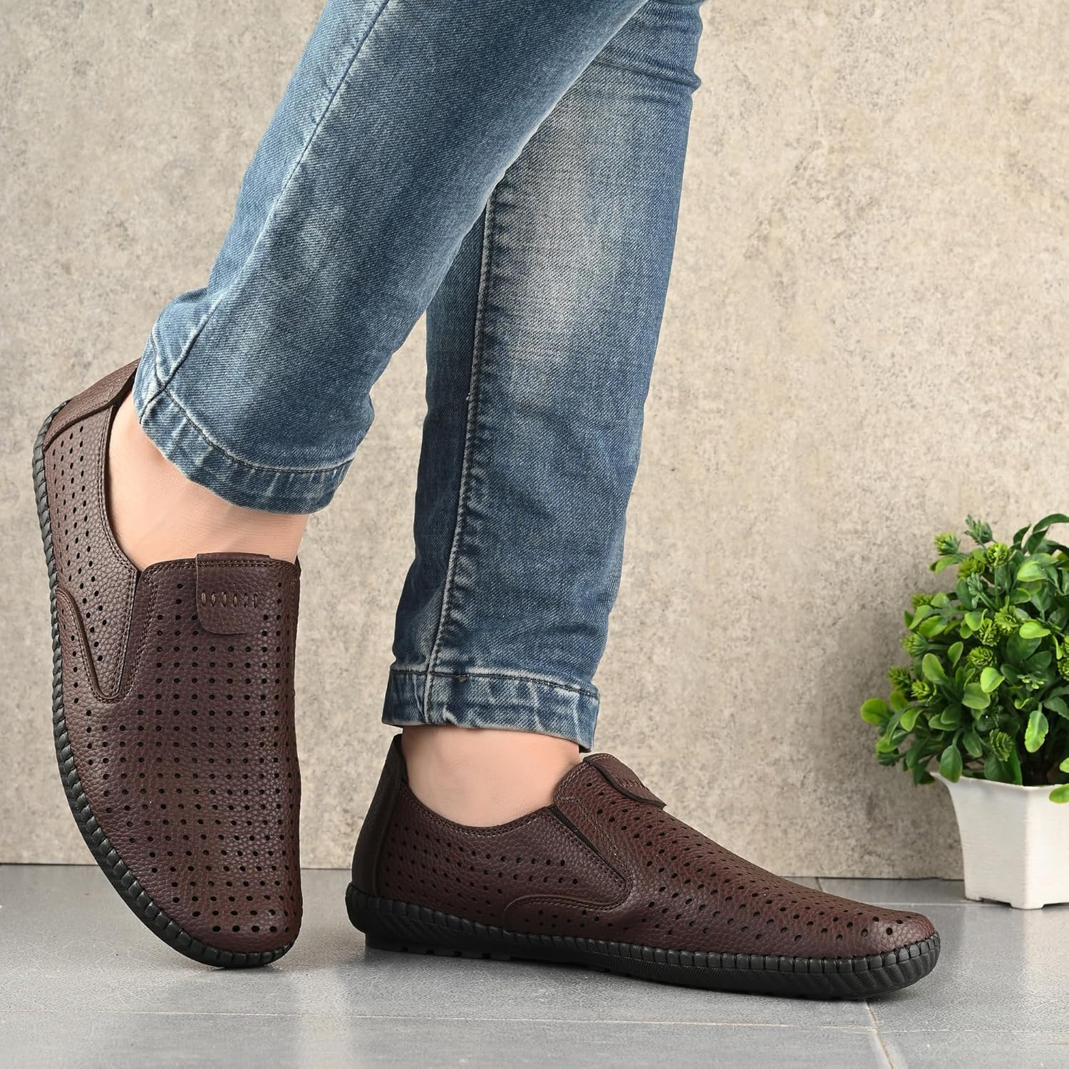 Flagship | Centrino Flexible Formal Shoe for Men | Stylish Slip-On with Soft Cushioned Insole | Breathable Comfort Flexible for Formal and Casual Outfits 2026 - view 2
