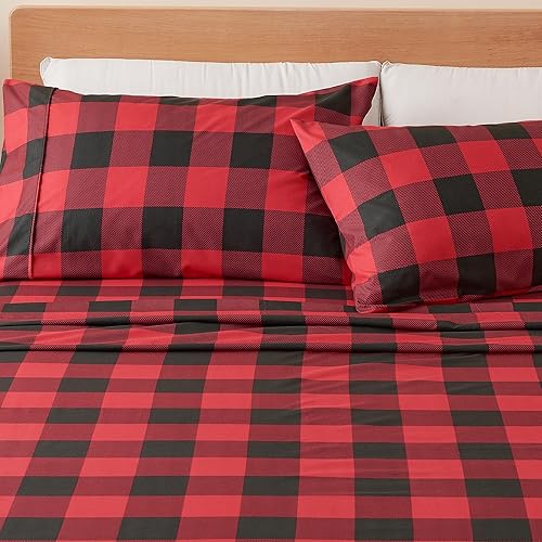 Miniatura 1 de Great Bay Home - Juego de sábanas de microfibra ultrasuave, estampadas, de 4 piezas, resistente a las arrugas y a la decoloración, para todas las