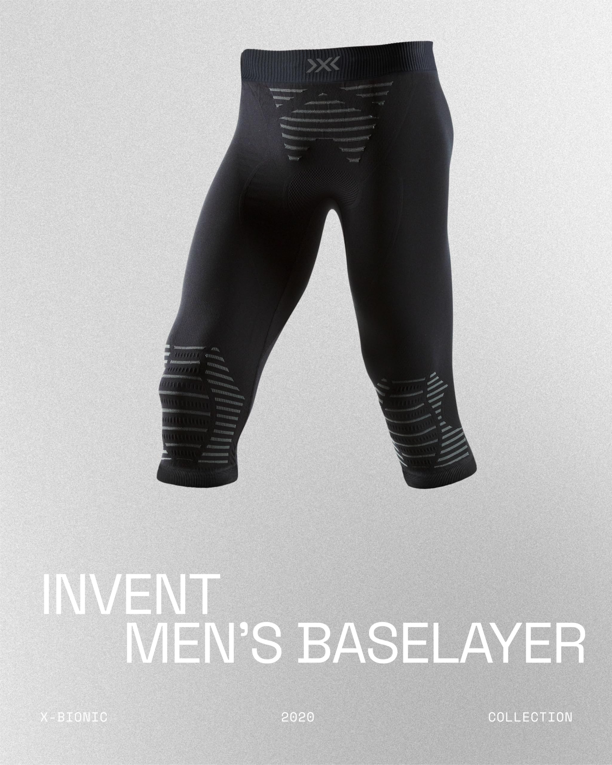X-Bionic - X-Bionic Invent 4.0 Pants 3/4 Men, Pantaloni Corsa Jogging Fitness Training Baselayer Leggings Sportivi Uomo Uomo