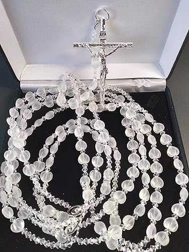 Miniatura 2 de Aeiniweraabbcc SPPRANDOM J.G Wedding Lasso Lazo de Boda Para Matrimonio Lazo de cristal en forma de corazón y cristal Lazo catolico con imagenes