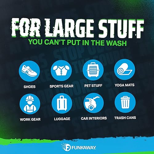 Miniatura 4 de FunkAway Aerosol en aerosol, 8 onzas, paquete de 6, espray eliminador de olores extremos, ideal para olores de zapatos, olores de mascotas y cosas