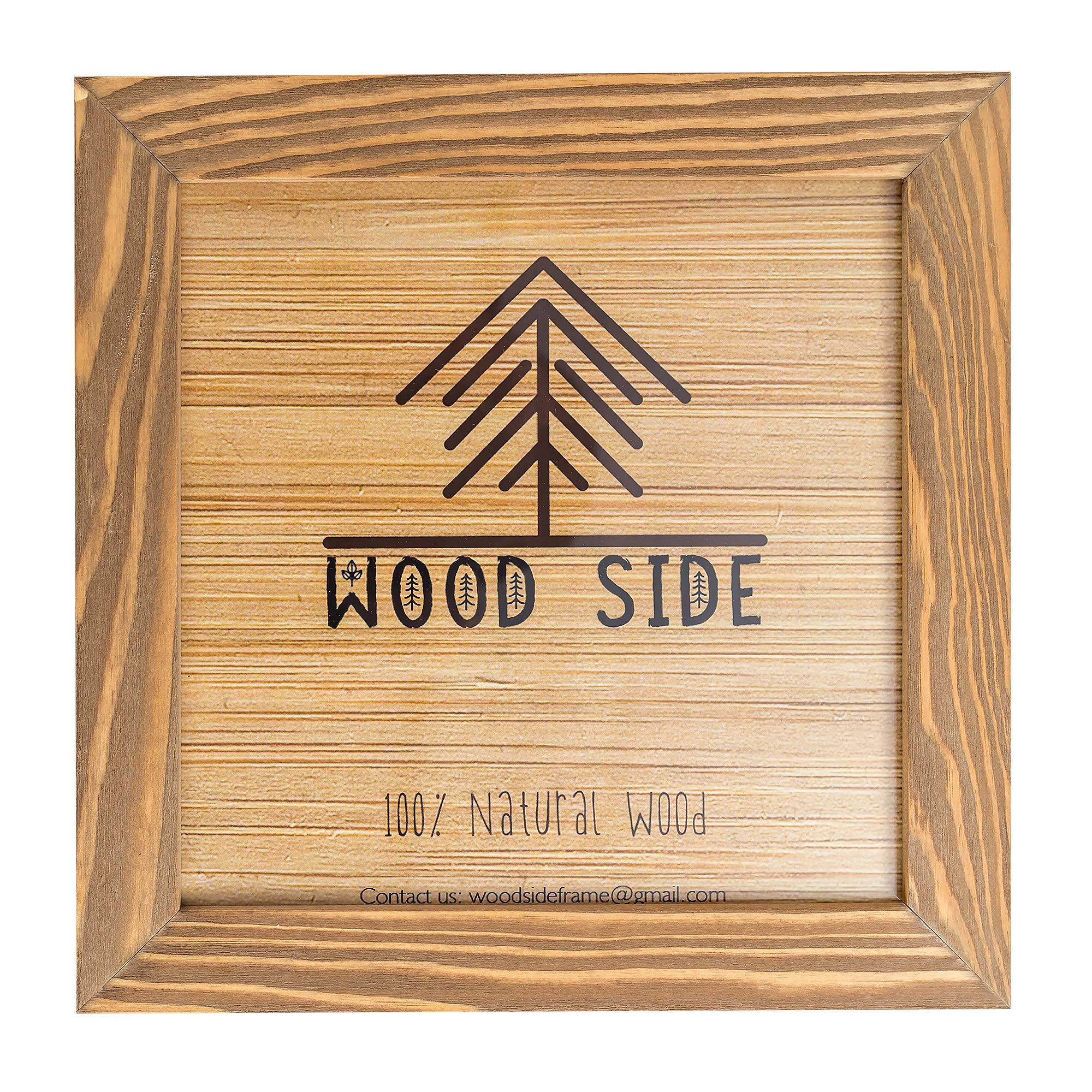 Wood Side Orbis Rustic Wooden 12x12 Square Picture Frame