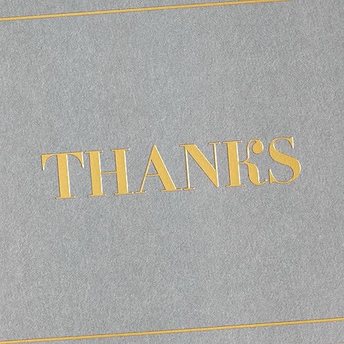 Miniatura 5 de Hallmark Notas de agradecimiento de boda a granel (100 tarjetas en blanco con sobres) gris y dorado