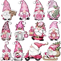 Vista 10 de 24 piezas de adornos de madera de cascanueces navideños, juego de decoración colgante de madera para árbol de Navidad, artesanías de madera impresas