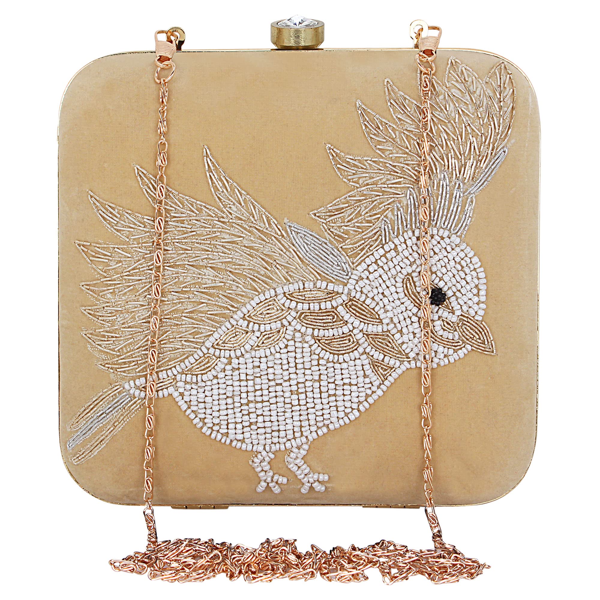 MaFs Embroidered Gold Women clutche (B09V8C4RNK) Amazon Price History, Amazon Price Tracker