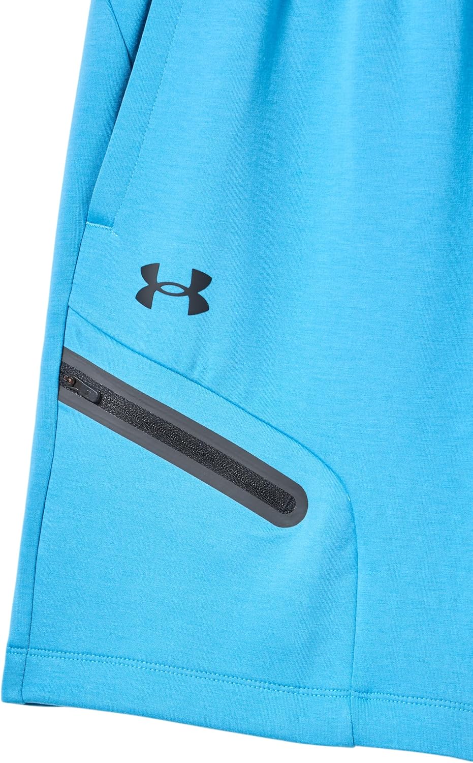 Under Armour Men's Unstoppable Fleece Shorts, (452) Ether Blue / / Black, Large - Image 2