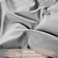 Vista 5 de Grand Down All Season Cobertor reversible con lado inferior alternativo, Sintético, Negro / Gris, Full/ Queen