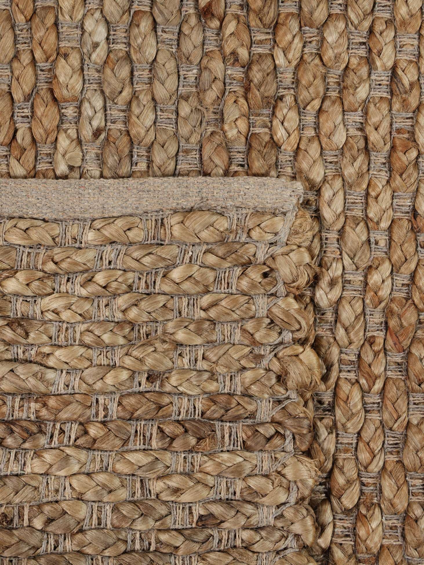 RugVista Siri Jute Alfombra Interior y Exterior, Rectangular, 160 x 230 cm | Pelo medio, Limpieza en seco, Sala de estar, Comedor, Dormitorio, Cocina, Patio