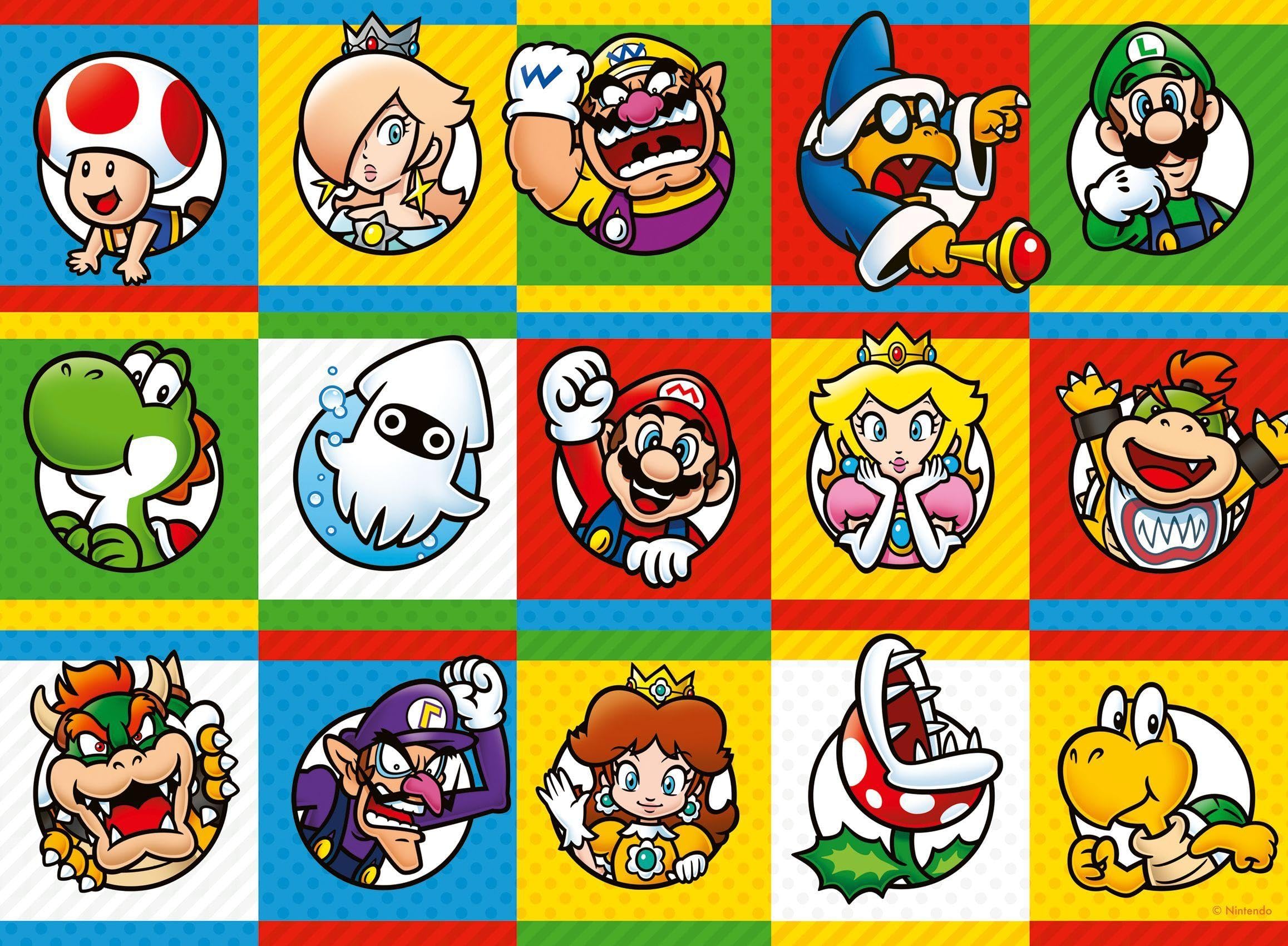 Ravensburger Super Mario Character Palette XXL 200 piece Jigsaw Puzzle