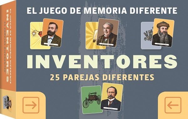 JUEGO DE MEMORIA DIFERENTE INVENTORES: 25 PAREJAS DIFERENTES