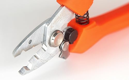 Miniatura 4 de VAMPLIERS Herramienta pelacables de fibra óptica de alta precisión de 5.5 "con tres agujeros. Para pelar la chaqueta de fibra, el recubrimiento