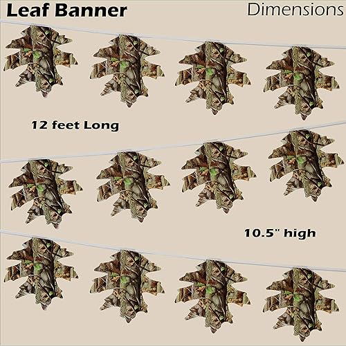 Miniatura 5 de Havercamp BUCK & Hunting - Kit de fiesta de camuflaje prémium para 16 personas con cubierta de mesa. Incluye platos llanos BUCK 9, servilletas,