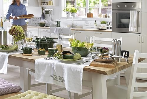 Miniatura 3 de Staub 40509-646 Picotte Oval Albahaca Verde, 9.1 pulgadas (9.1 in), doble mano, hierro fundido, olla esmaltada, compatible con inducción, La Cocotte