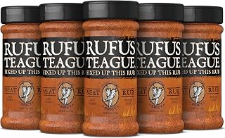 Spicy Meat Rub, 6 Pack, Premium Barbecue Seasoning & Dry Rub for Smoking and Grilling, Award-Winning Flavor for Beef, Pork & Chicken, Gluten-Free, 6.5 oz