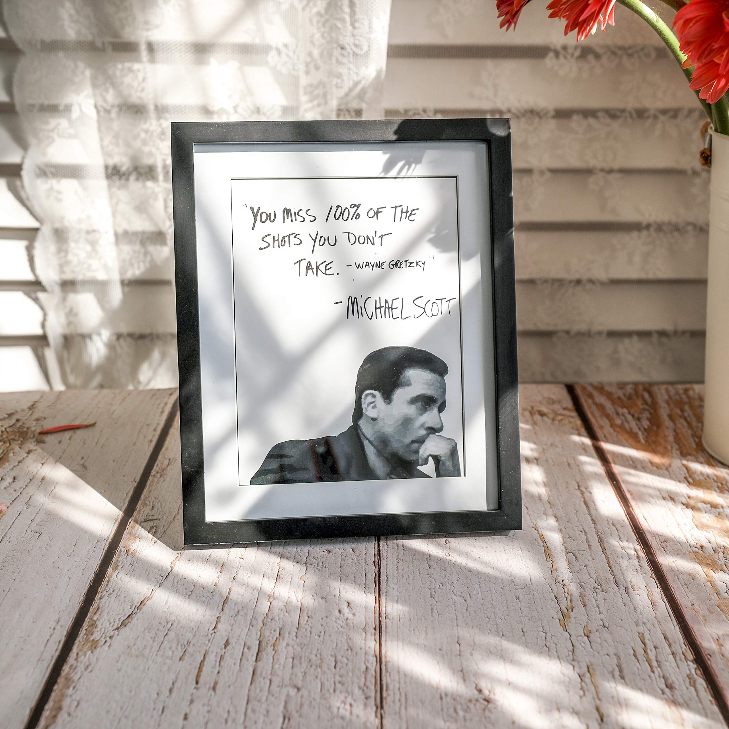 Michael Scott The Office Motivational Quote Frame Wall Art Decor 8x10