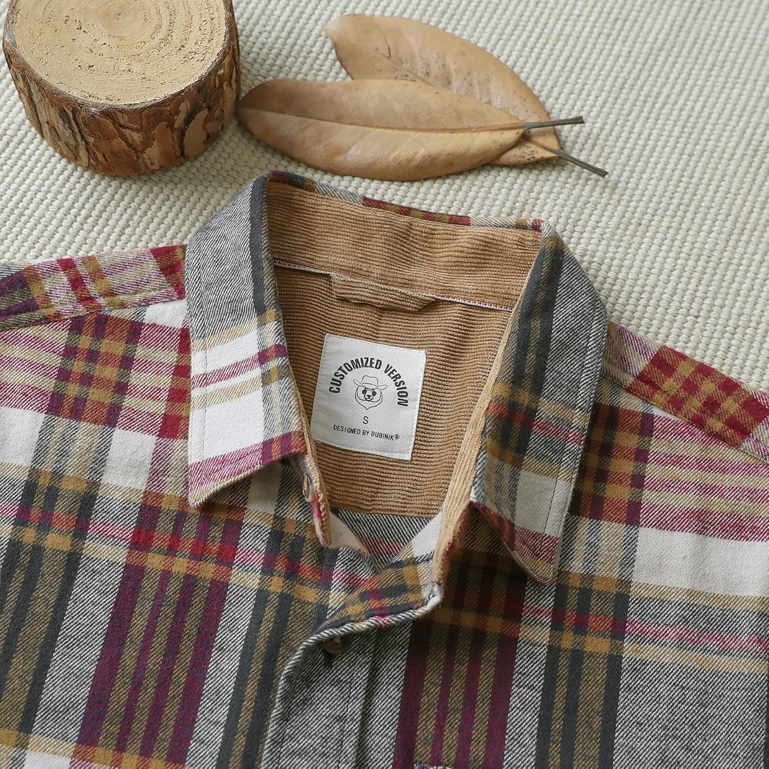 Dubinik® 6 oz Flannel Shirt for Men Long Sleeve Casual Button Down Brushed 100% Cotton Shirt - Image 3