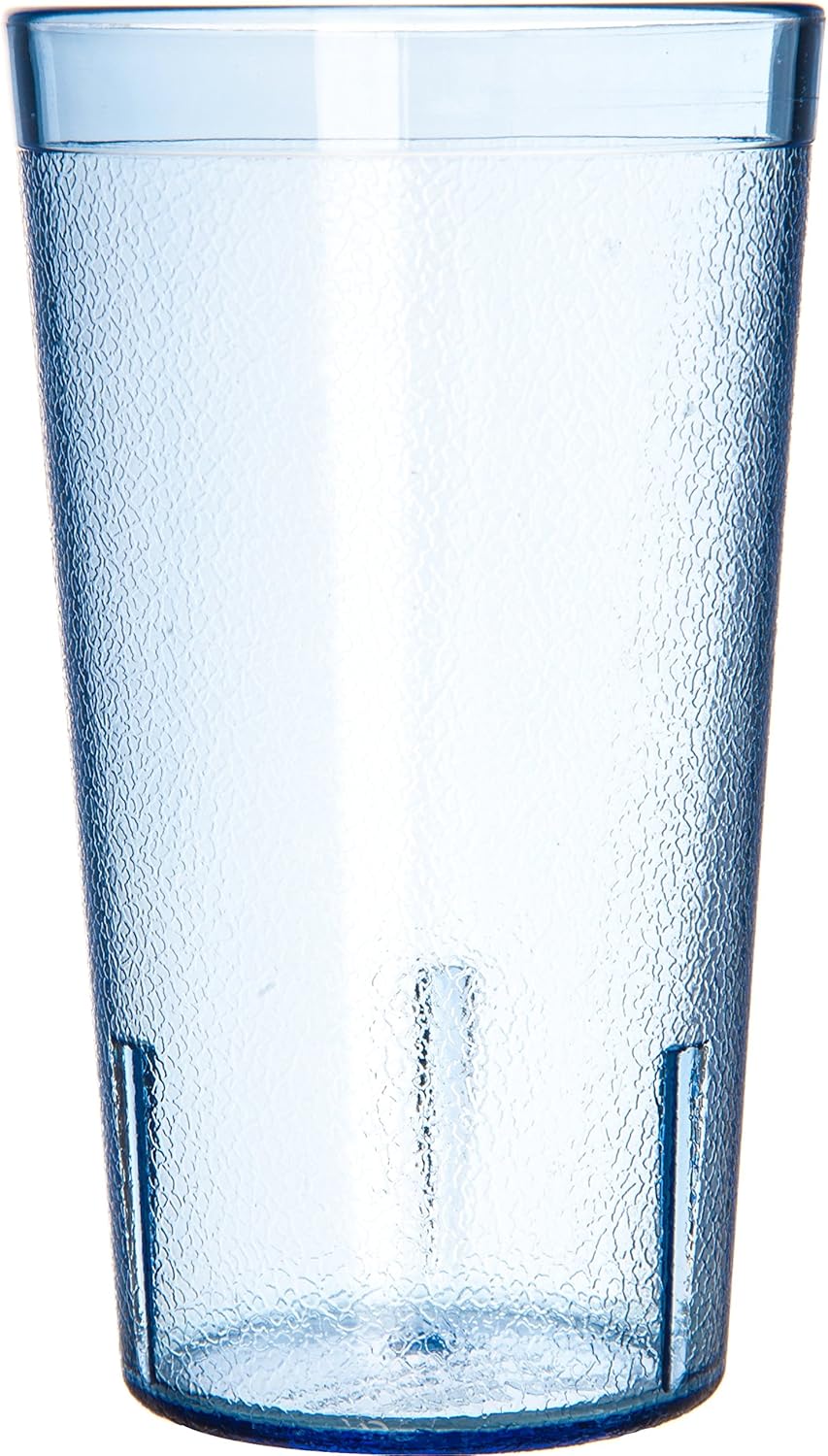 Carlisle FoodService Products Stackable Tumbler Plastic Tumbler with Pebbled Exterior for Restaurants, Catering, Kitchens, Plastic, 13.4 Ounces, Blue, (Pack of 72) - Image 3