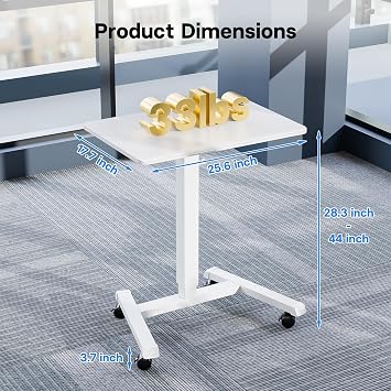 BONTEC Mobile Standing Desk and Extender Tray