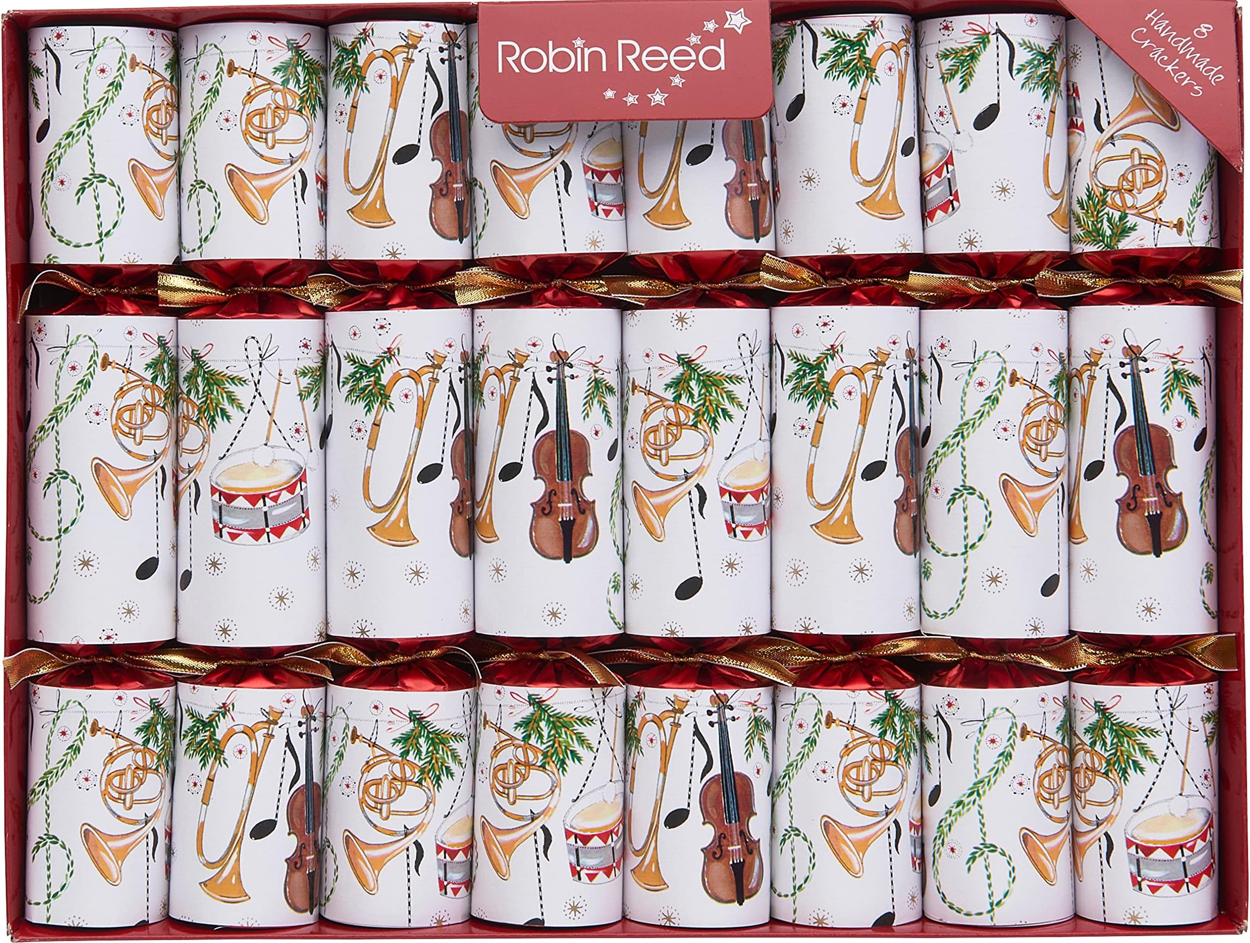 Robin Reed Handmade English Festive Party Favors 8 x 10inch - Contains Musical Whistles