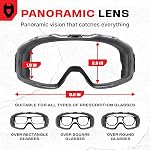 NoCry Safety Goggles Sur les lunettes pour les hommes et les femmes — Z87.1 Protection des yeux anti-brouillard avec lentille sphérique et sangle réglable — Gants de protection pour adultes pour le laboratoire scientifique ou la construction
