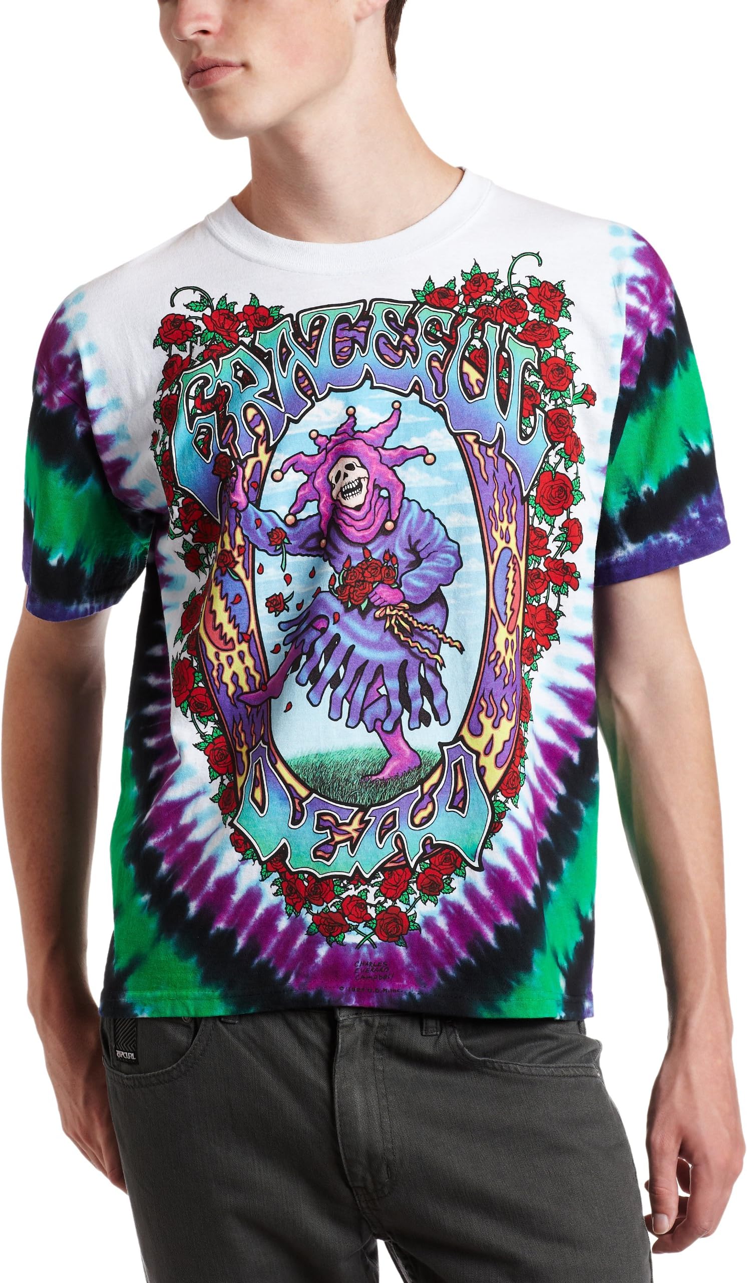 Liquid BlueMen's Grateful Dead Seasons of The Dead Tie Dye T-Shirt
