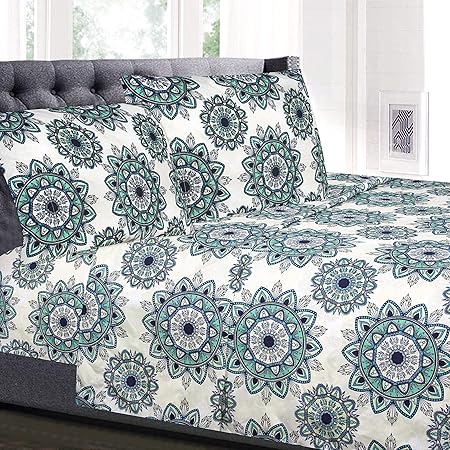 Twin Sheets - Breathable Luxury Sheets with Full Elastic & Secure Corner Straps Built In - 1800 Supreme Collection Extra Soft Deep Pocket Bedding Set, Sheet Set, Twin, Ashley