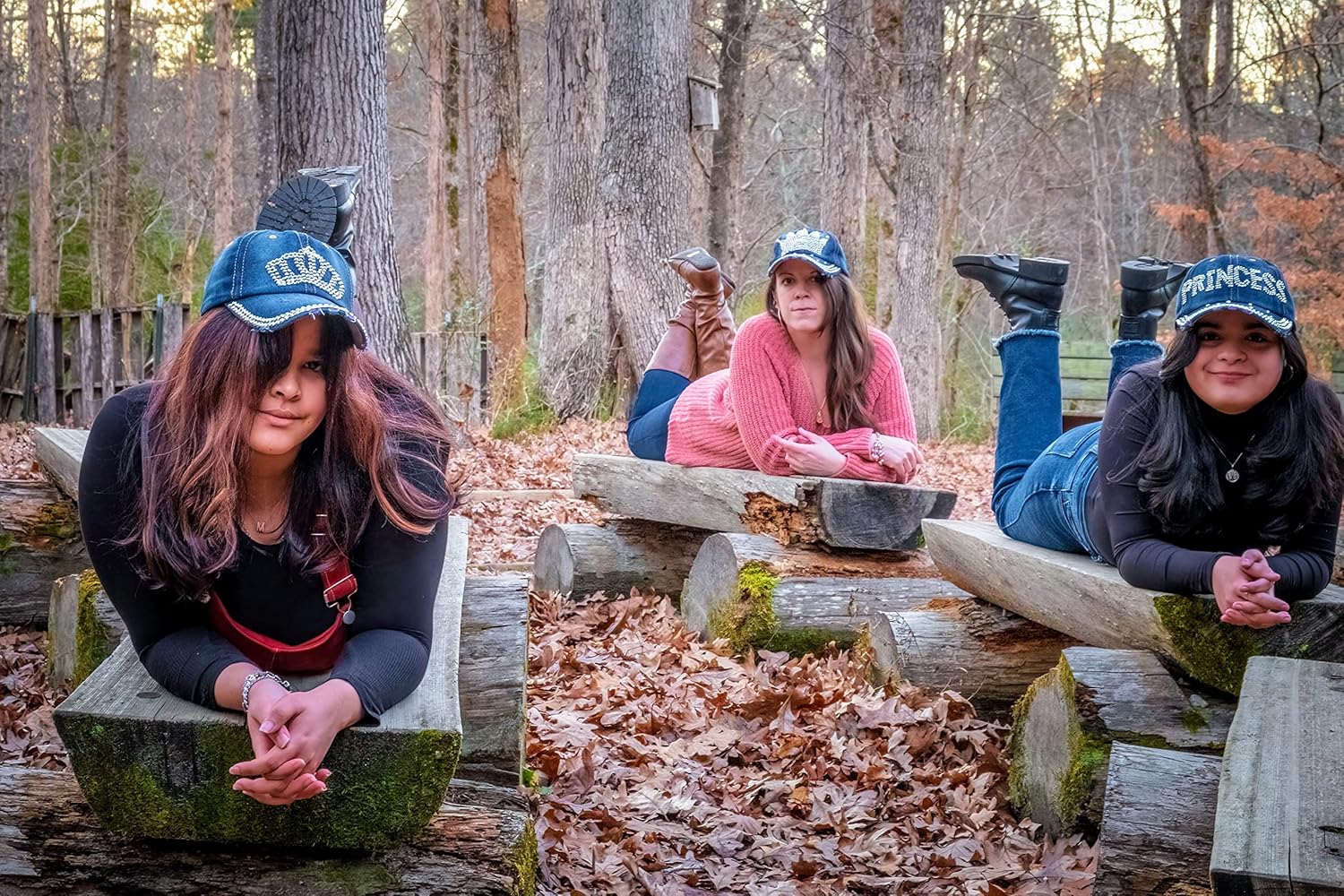 Popfizzy Womens Bling Cap, Rhinestone Baseball Cap, Bejeweled Distressed Denim Hat, Bling Gifts for Women - Image 6