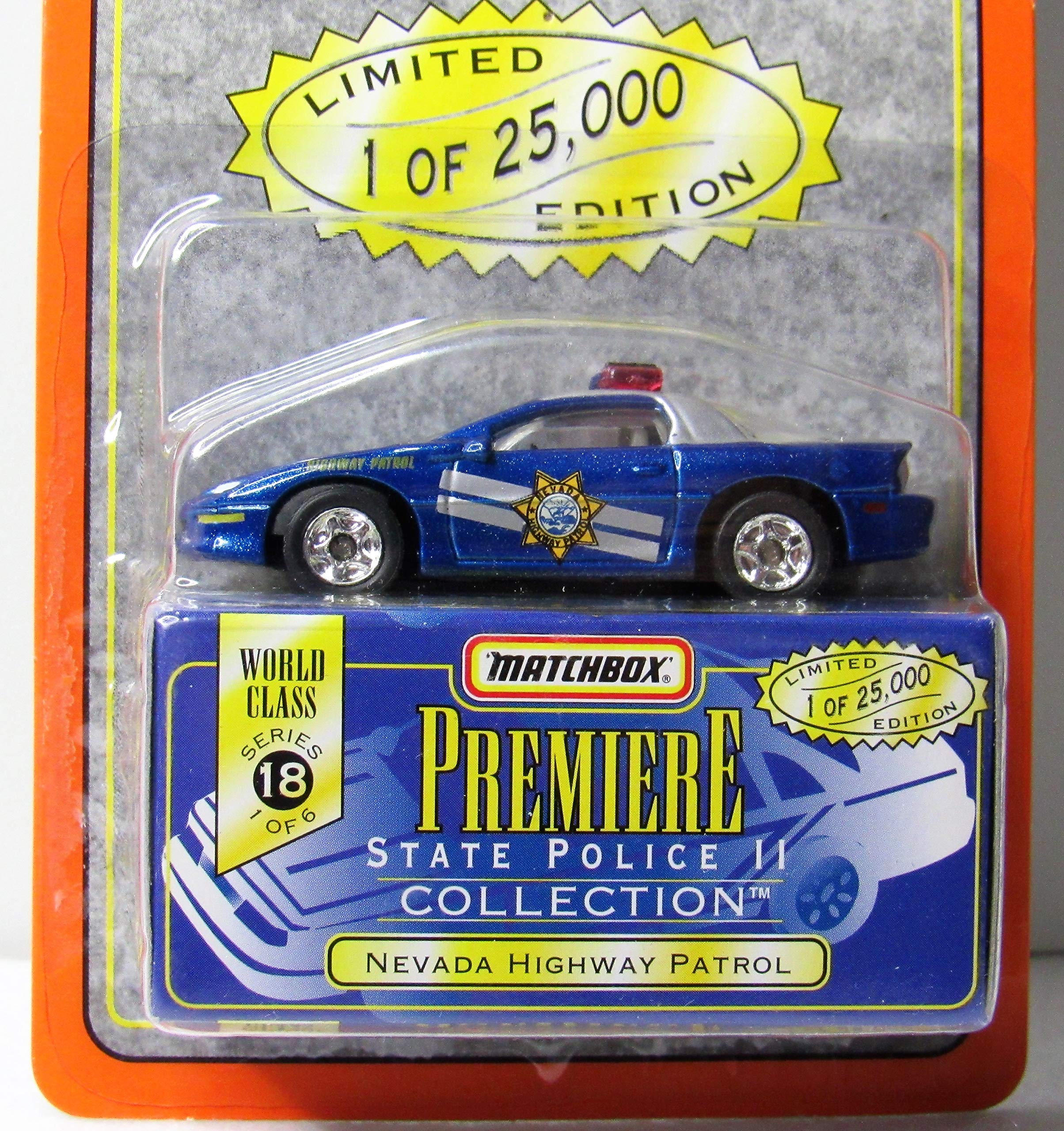 Matchbox Premiere Collection - Limited Edition - World Class Series 18 - State Police II - Die Cast Nevada Highway Patrol