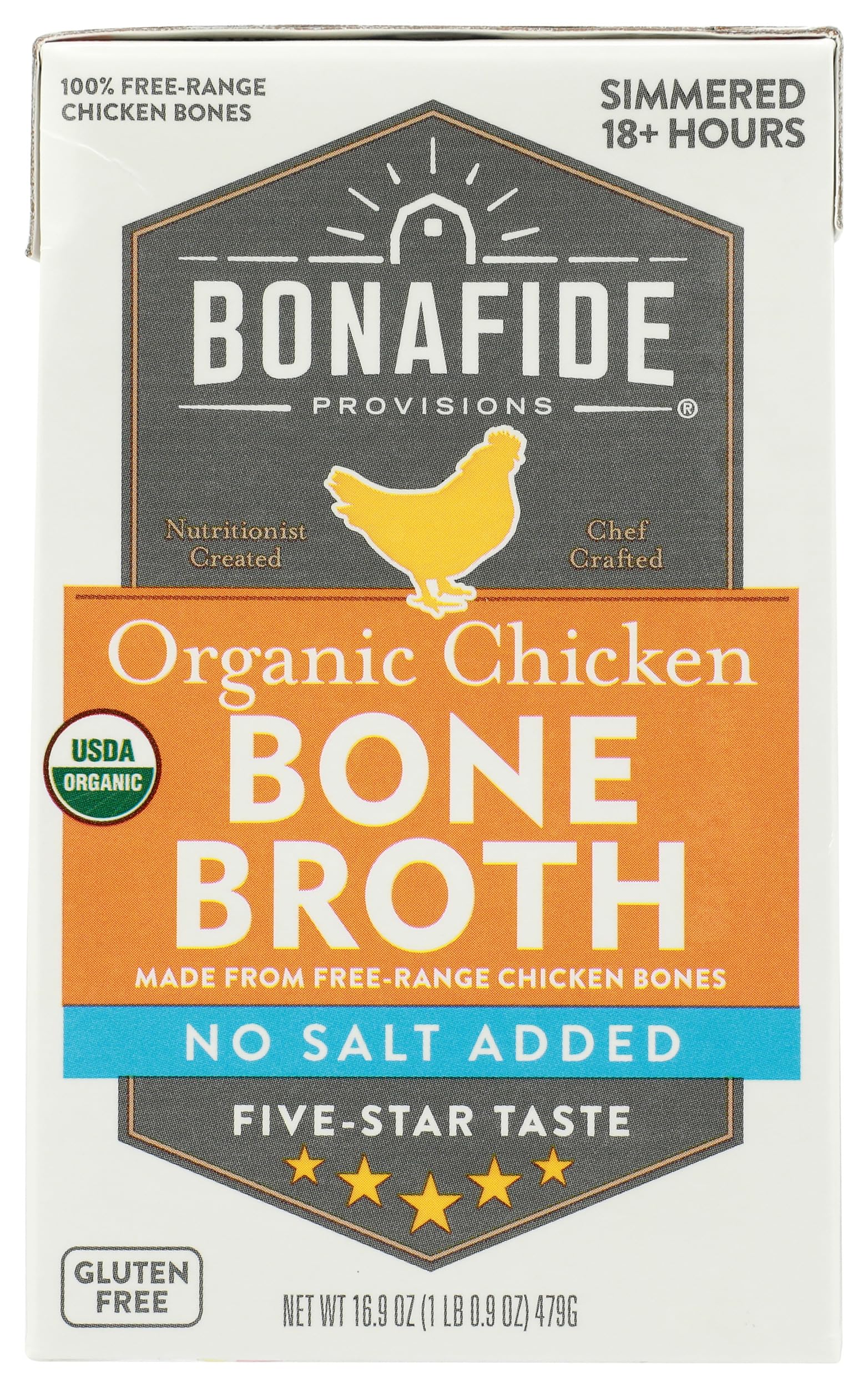 Bonafide Provisions No Salt Added Chicken Bone Broth