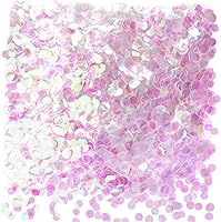 Vista 16 de Confeti de mesa de corazón burdeos – Confeti metálico en forma de corazón de papel de aluminio para el día de San Valentín, confeti de Mylar