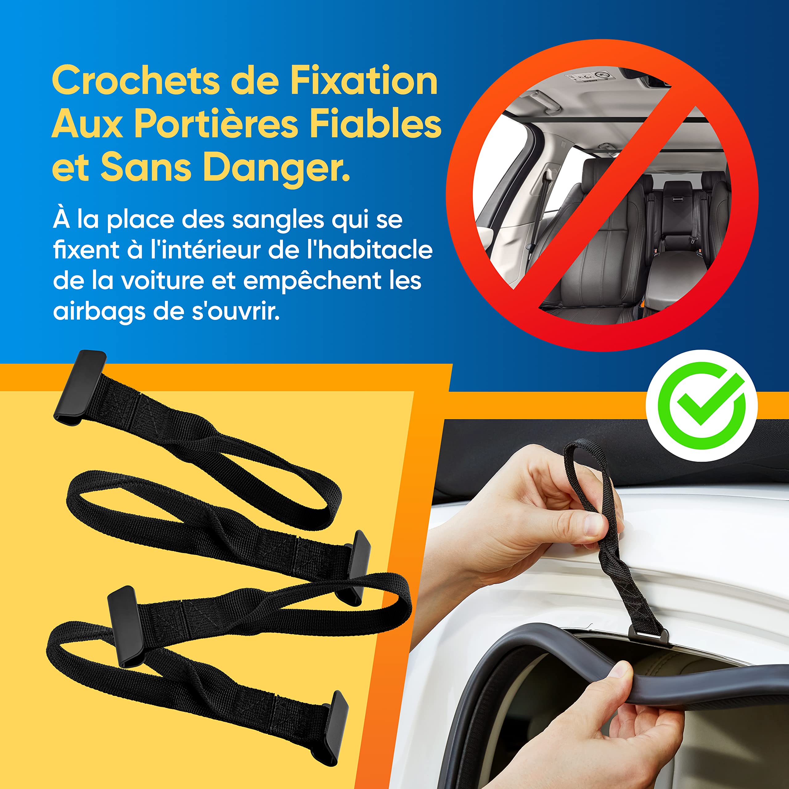 Coffre de Toit Souple 650L – Sac de Toit Voiture 100% Imperméable en PVC 840D – Installation avec ou sans Barres de Toit – Inclus Tapis de Protection & 4 Crochets