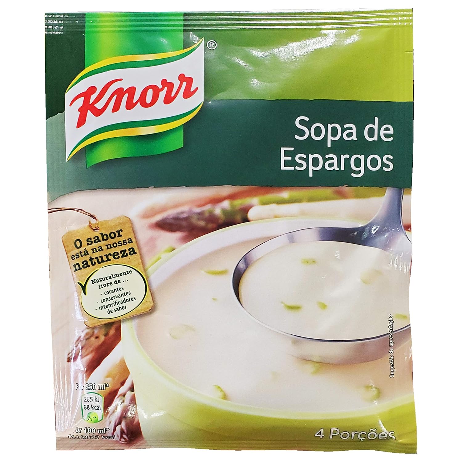 Knorr Sopa de Legumes - Portuguese Asparagus Soup (3 Pack, Total of 6.6oz)
