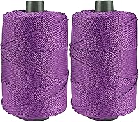 Vista 14 de Cordón de hilo artístico de 14.11 oz, hilo de poliéster color burdeos, para tejer macramé, bolsas de ganchillo, canasta de ganchillo, sombrero