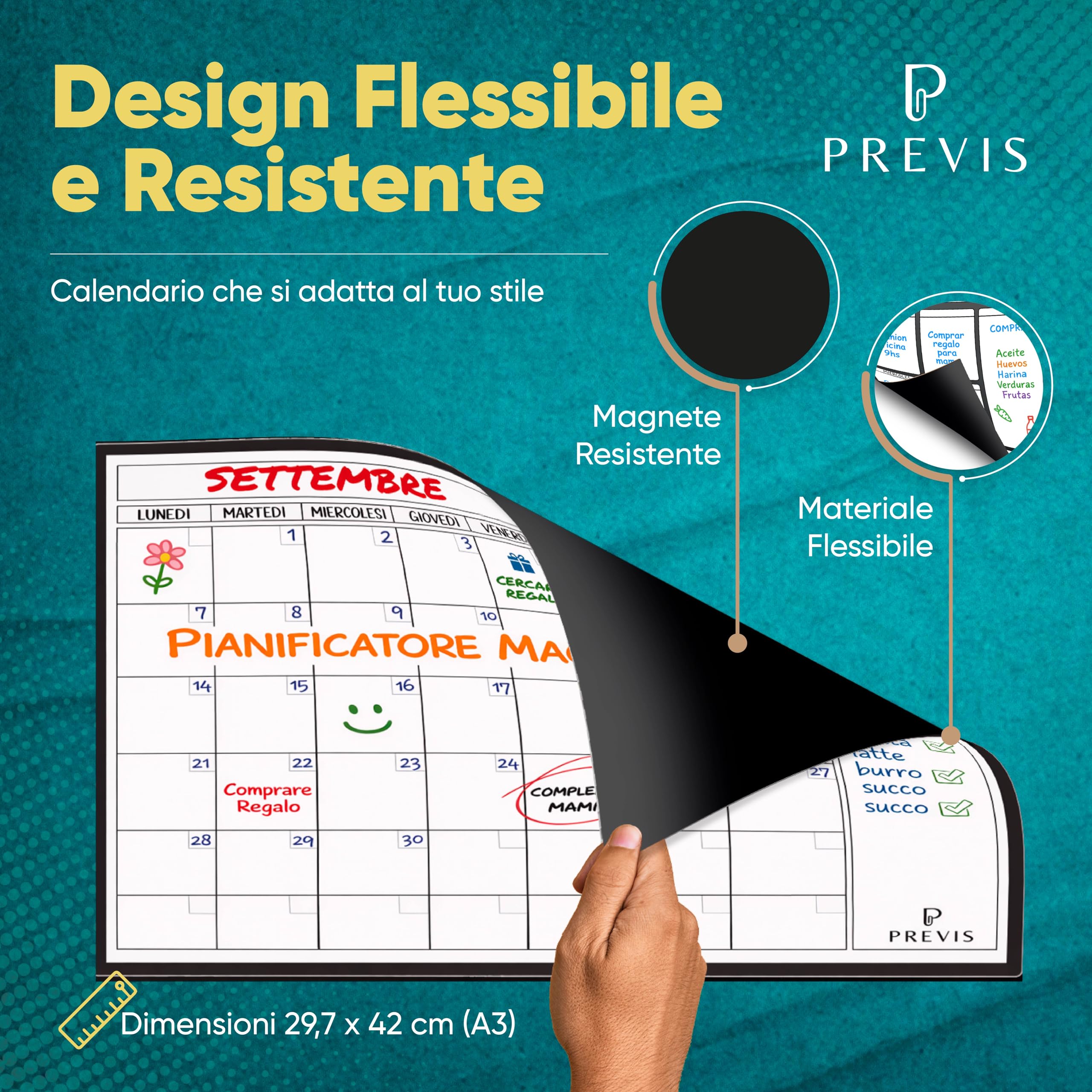 Trenddaffe Magneti Per Frigorifero Giorni Della Settimana – Set 8 Pezzi Per Pianificazione