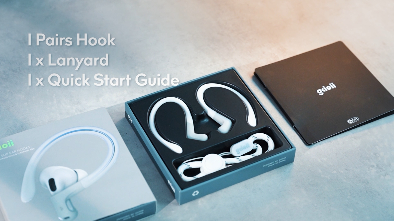 Amazon.com: Gcioii Memory Titanium Alloy Ear Hooks for AirPods Pro