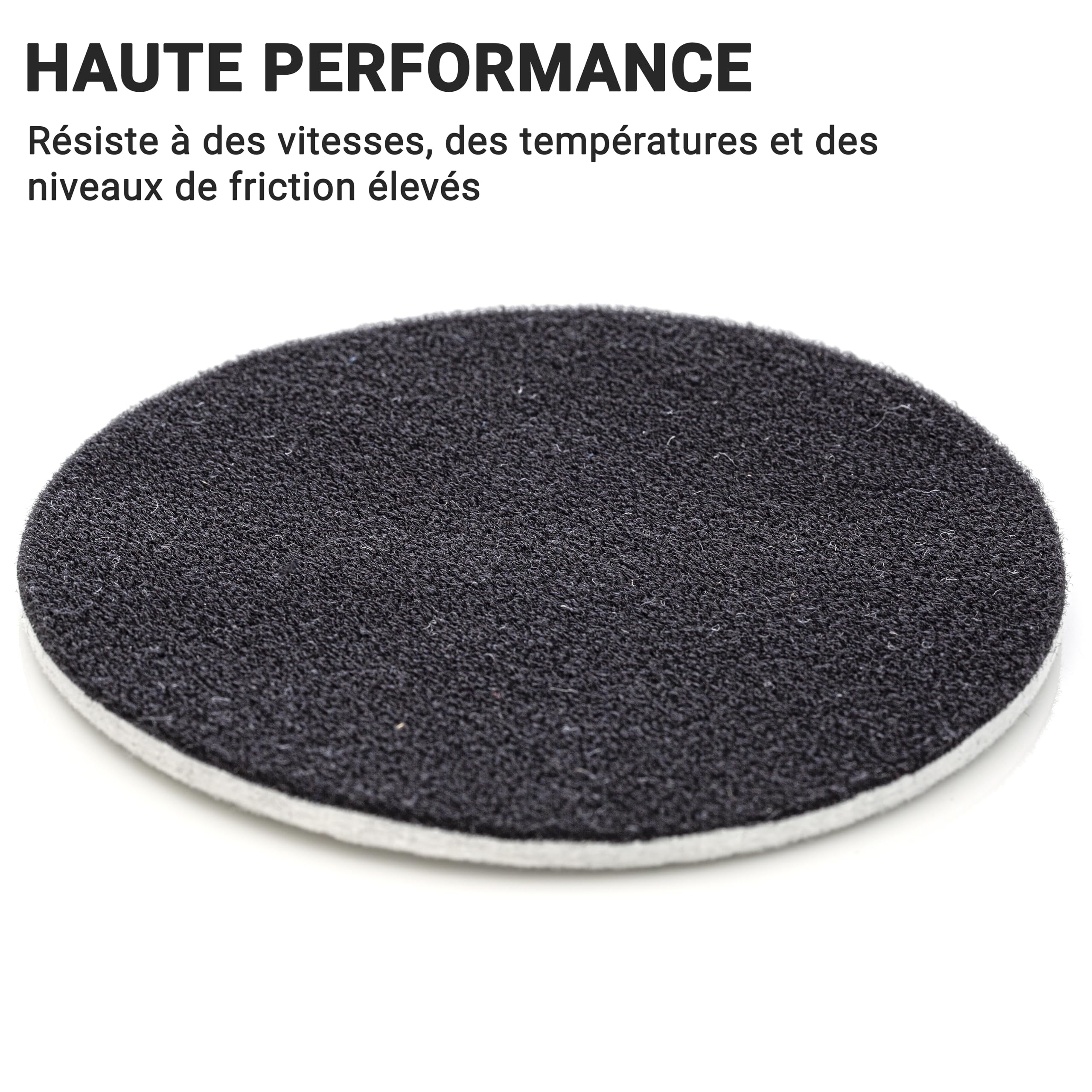 Lot de 5 Tampons de Polissage en Feutre 75 mm pour Verre, Plastique, Métal et Marbre
