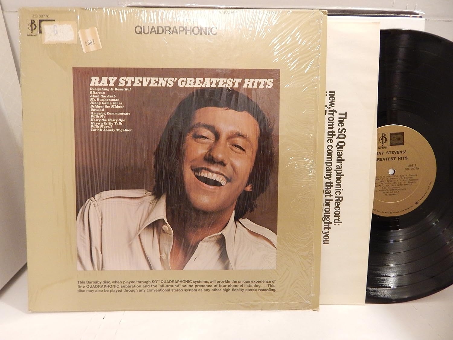 Ray Stevens' Greatest Hits vinyl SQ Quadraphonic Vinyl LP