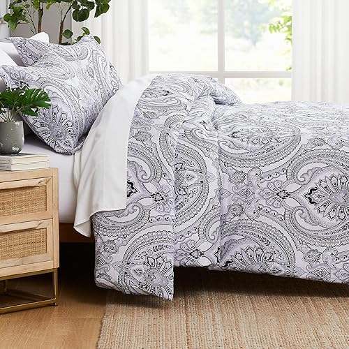 Miniatura 31 de Southshore Fine Living, Inc. Juego de ropa de cama de gran tamaño matrimonial/queen, ropa de cama bohemia de cachemira, juego de edredón de cama 17