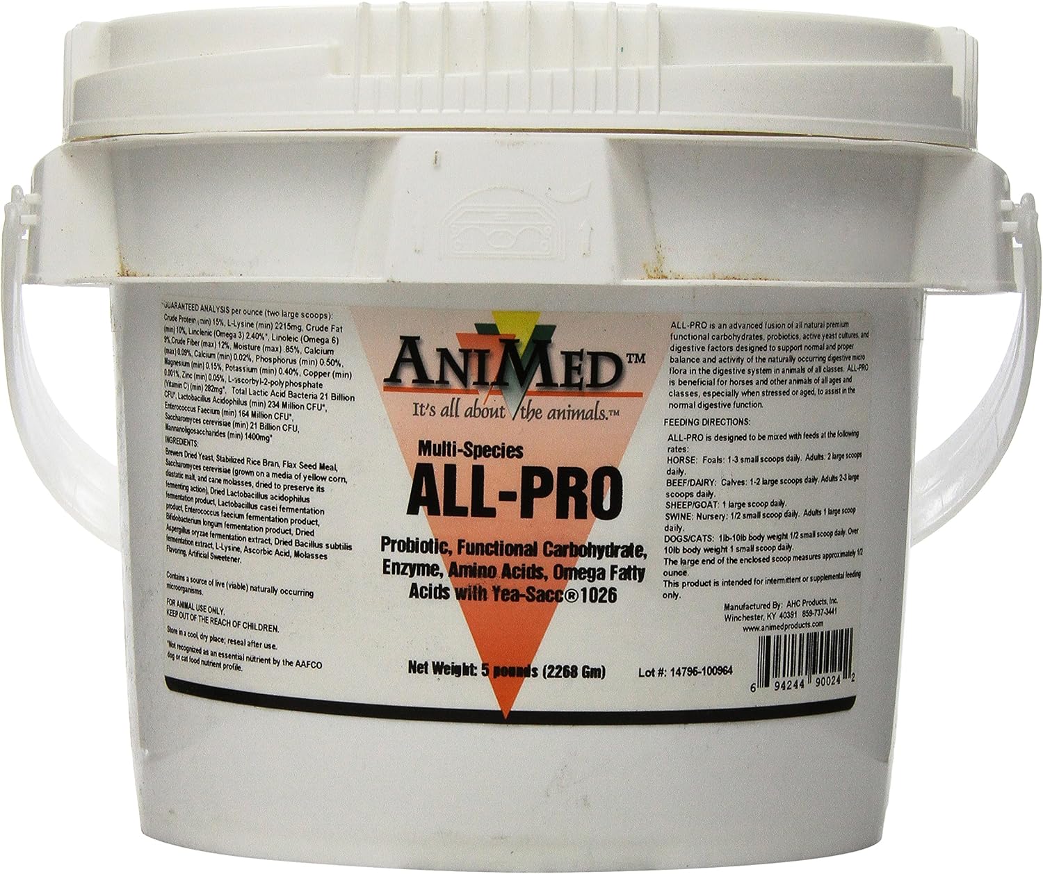 AniMed All-Pro for Horses Dogs Cats Cows Sheep and Goats, 5-Pound