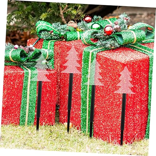 Miniatura 9 de CLISPEED 15 Pcs Christmas Light Stand Decoración De para Exteriores Solar Energy Light Outdoor Lamp Decors Nativity Outdoor Decorations Walkway