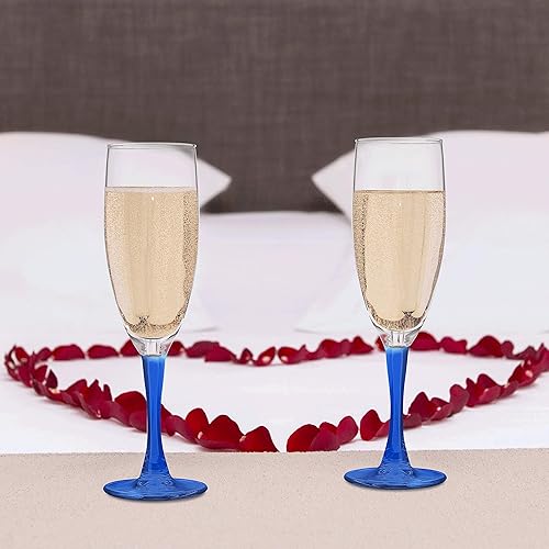 Miniatura 6 de DISCOUNT PROMOS Nuance - Juego de 10 copas de champán de ARC de 5.75 onzas, paquete a granel, perfectas para hotel, bar, restaurante o salón, color