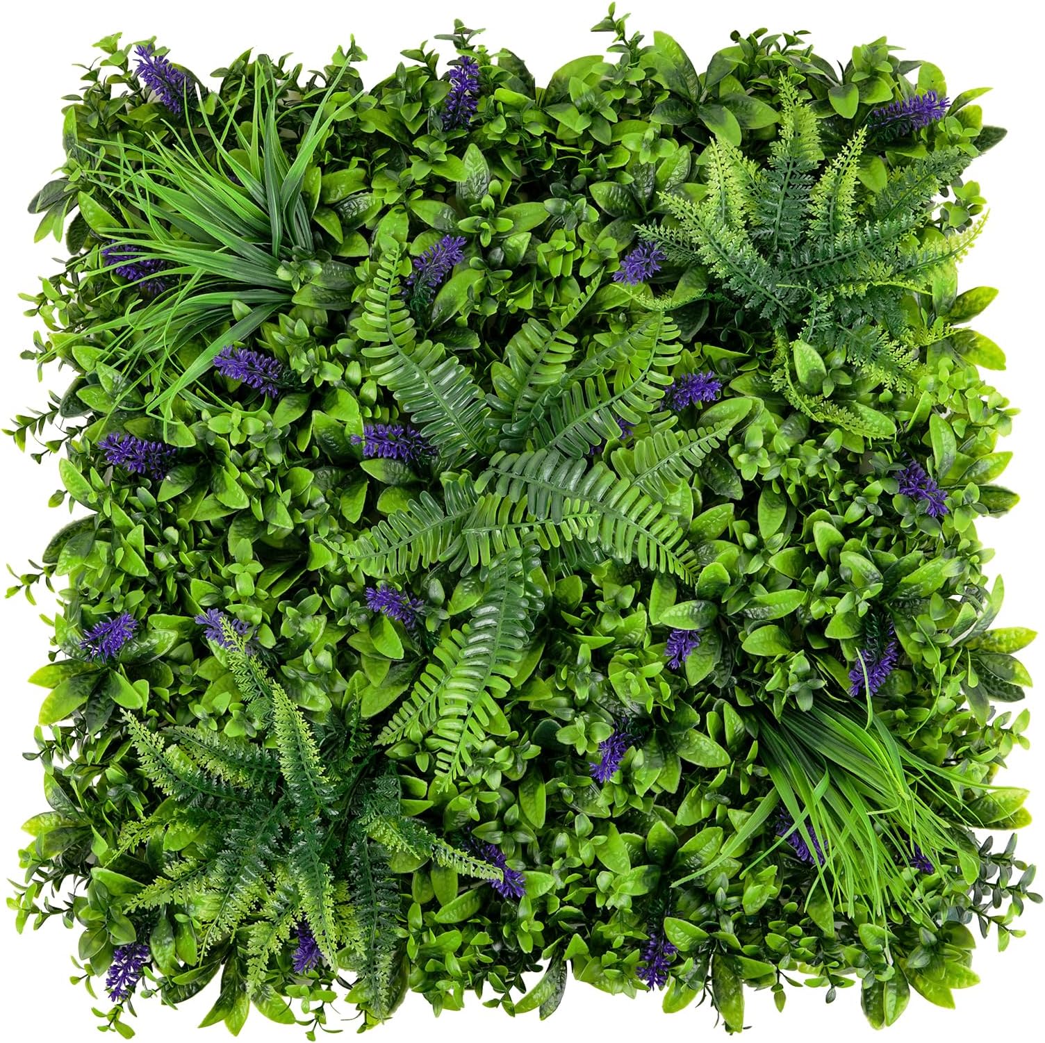 Omldggr Grass Wall Panels, 10Pack 10 x 10 inch Fake Plant